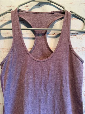 lululemon athletica Mauve Heather Racerback Tank small yoga gym pullover thumbnail 2
