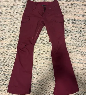 Burton Maroon Ski Pants, womens XS thumbnail 1