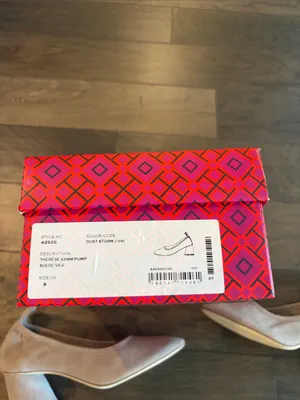 New in Box Tory Burch Therese 65mm Suede Pump Sz 8 thumbnail 8