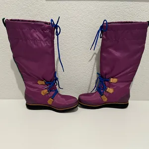 Sorel Damen Retro ‘88 Purple Waterproof Tall Rain Boot Size 5.5 Style NL1708-505 thumbnail 4