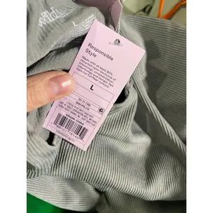 Wild Fable Gray Seamless Ribbed Notched V-Neck Long Sleeve Crop Top NEWXL‎ thumbnail 6