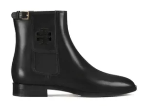 Tory Burch Wyatt Mid-Calf‎ Leather Booties Black size 10 thumbnail 1