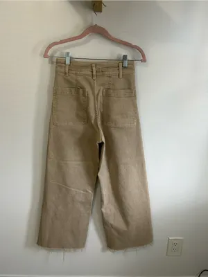 Zara The Marine Straight Jeans Tan thumbnail 5