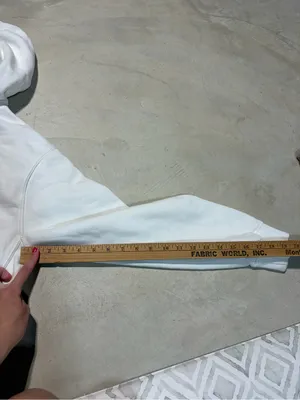 Nike White Hoodie with Black Swoosh Logo medium thumbnail 4
