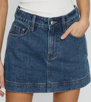 Princess Polly Denim Skort thumbnail 4