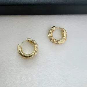 17mm CZ Cubic Zirconia Gold Hoop Earrings for Women thumbnail 4