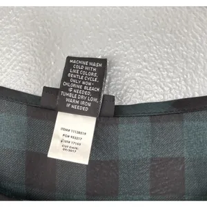Torrid Sheer Top Plus Size 3 3X Green Black Checkered Gingham Peasant Babydoll thumbnail 7