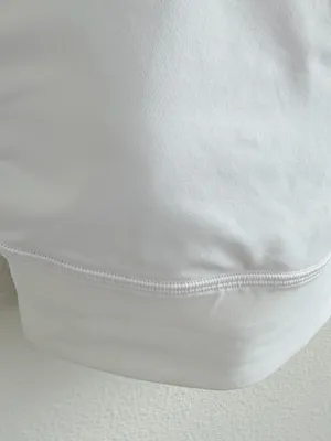 Lululemon Energy Long Line Sports Bra White Criss Cross Back thumbnail 3