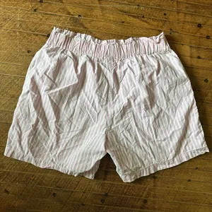 Ki Ko Mo vintage pink & white striped L high waist shorts thumbnail 3