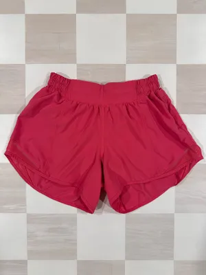 lululemon hotty hot low rise lr lined short 4” long in lip gloss 4 W7AWBT thumbnail 4