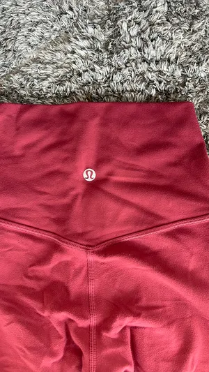 red lululemon align leggings high rise thumbnail 3