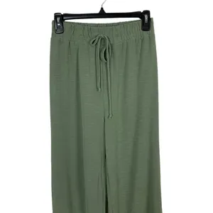 Dee Elly Green Wide Leg‎ Drawstring Waist Lounge Pants Small thumbnail 2