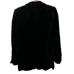 Zara Blogger's Fave Oversized Velvet Blazer in Tobacco Brown X-Small 9342/928 thumbnail 5