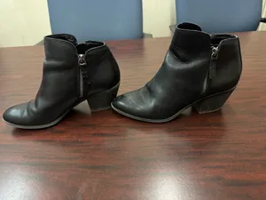 Frye Judith Black Zip Up Booties Size 7 thumbnail 2