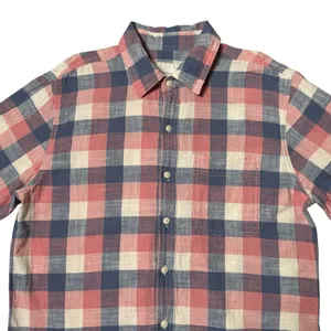 American Eagle Outfitters Plaid Shirt - Red,Pink,Blue, Cream 100%Cotton Sise M thumbnail 2