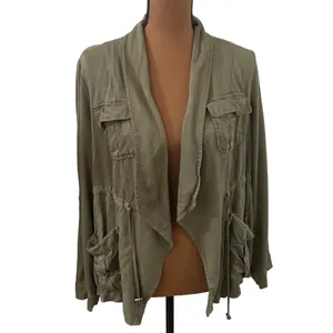 Torrid Light Weight Drape Front Anorak in deep Depths color size 0X or 12 thumbnail 2