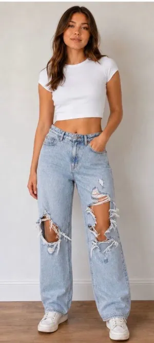 PacSun 90s lightwash baggy boyfriend jeans Size 25 thumbnail 1