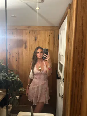 Valorie Halter Mini Dress Pink Petite thumbnail 3