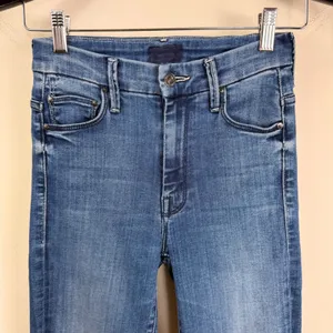Mother‎ Denim High Waisted Looker Ankle in Watch Me Size 24 thumbnail 4