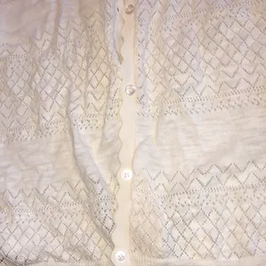 FRYE white knit button down cardigan sweater cotton fabric size medium thumbnail 3