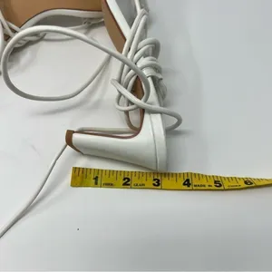 NASTY Gal Faux Leather Strappy Sandals White Sz 7‎ thumbnail 4
