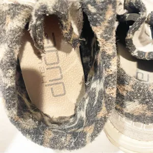 Hey Dude Women's Size‎ 10 Britt Cream Cheetah Hiking Oxford Ankle Boot Booties thumbnail 5