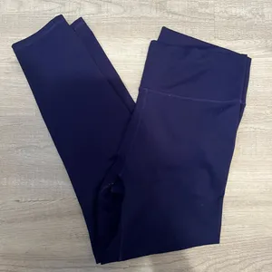 Dark purple fabletics cropped leggings size medium thumbnail 2