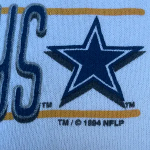 National Football League Rare Vintage 90s Dallas Cowboys Champions White Graphic Crewneck Sweater thumbnail 4