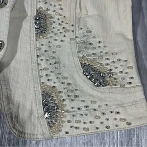West 36th Embellished Cream Vest; Large Women’s thumbnail 2