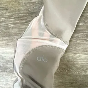 Alo yoga high waist Capri tan mesh legging thumbnail 5