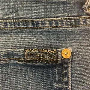 7 For All Mankind denim straight leg jean. Size 28” thumbnail 6