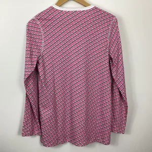 Bloomies x Roller Rabbit Doodle Skull Pajama Top Size Medium NWT thumbnail 3