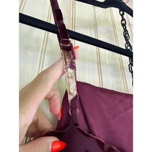 Lulus Effortless Celebration Burgundy Floral Burnout A-Line Dress Resort Small thumbnail 8