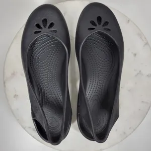 Crocs Taylor Slingback Ballet‎ Flats Womens 11 Black Pull On Waterproof Outdoor thumbnail 8