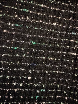 NWT Soho Black Tweed Pencil Skirt with Subtle Metallic Thread thumbnail 2