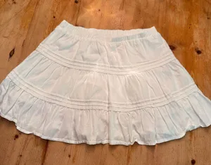 White Tiered Mini Skirt thumbnail 1