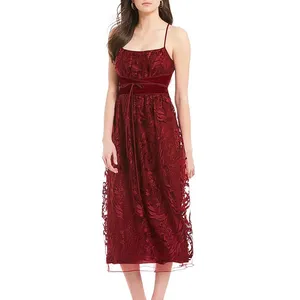 MSSP garnet velvet dress Red Size 6 thumbnail 3