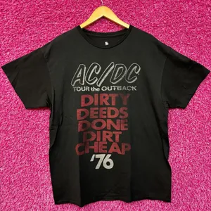 AC/DC tour of the Outback 1976 rock Tshirt size large thumbnail 1