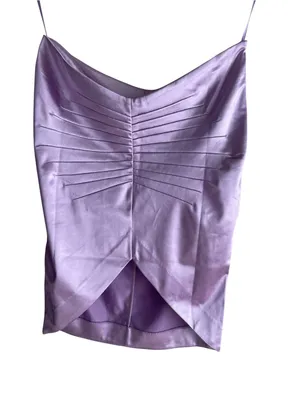 Retrofete Dehl Mini Satin Skirt Lilac thumbnail 4