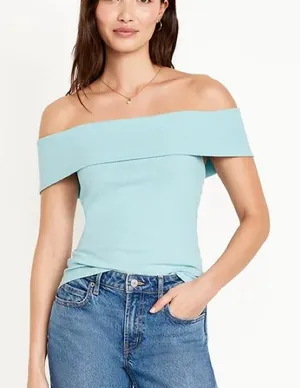 Old Navy Off the Shoulder Ribbed Tank Top size XL thumbnail 1