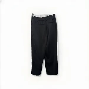 Quince Quick Stretch Crepe Paperbag Pants Women's Size 6 Black High Waisted thumbnail 5