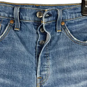 Levi’s 501 SZ W28 Jean Shorts Distressed Frayed Hem Button-Fly Hi-Rise Pockets thumbnail 2