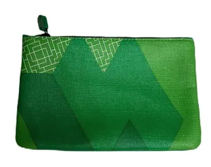 Ipsy Tetris MakeUp Cosmetic Pouch Bag‎ Green thumbnail 1