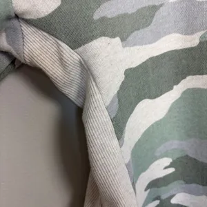 Aerie Camo Crewneck Sweatshirt Drop Shoulder Side‎ Slit Casual Size Small thumbnail 8