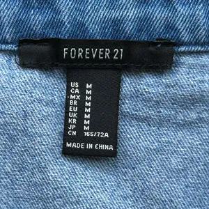Forever 21 Frayed denim mini skirt thumbnail 4