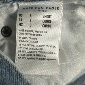 American Eagle super high waist skater jeans 4066 size 8 short thumbnail 6