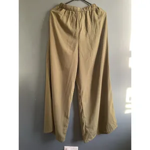 CIDER Green Wide Leg Drawstring Cropped Pants Women 100 Polyester Casual Comfort thumbnail 3
