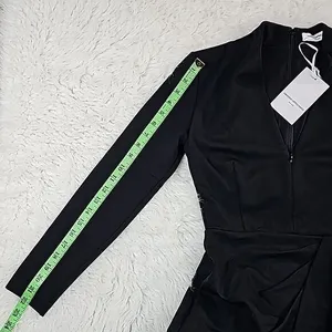 Amanda Uprichard -731 NWT‎ Women's Black Joaquin Night Out Zipper Dress Size S thumbnail 9