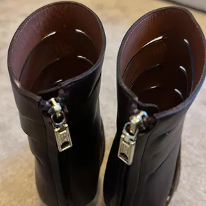 Rebecca Minkoff Derea Chocolate Burgundy Leather Cutout High Heel Boots size 10 thumbnail 8