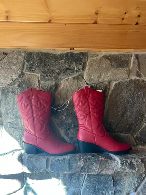Cowgirl / Cowboy Boots Red Size 10 thumbnail 3